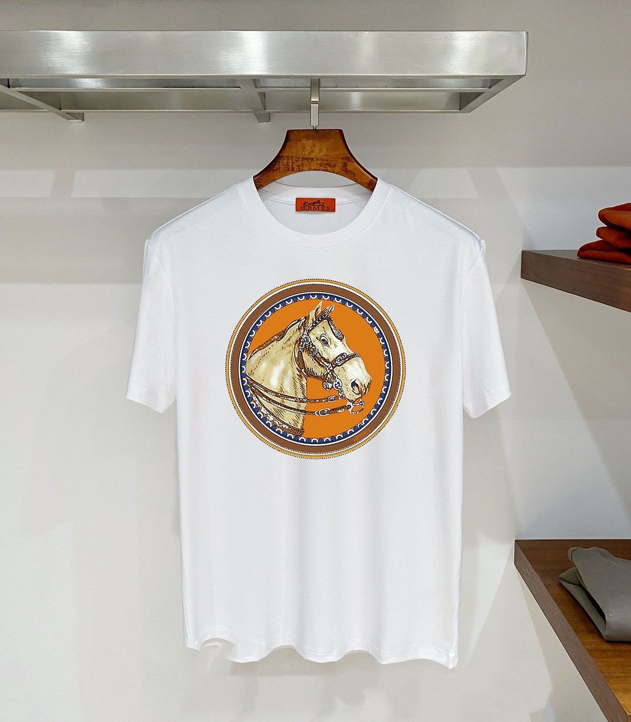 HERMES 에르메스 607045 인 더 포켓 홀스 메달리온 반팔 2COLOR