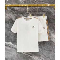 BURBERRY 버버리 607123 EKD 체크 배색 라인 반팔&반바지 세트 2COLOR