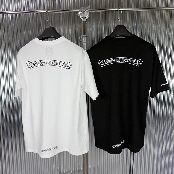 CHROME HEARTS 크롬하츠 스크롤 로고 반팔